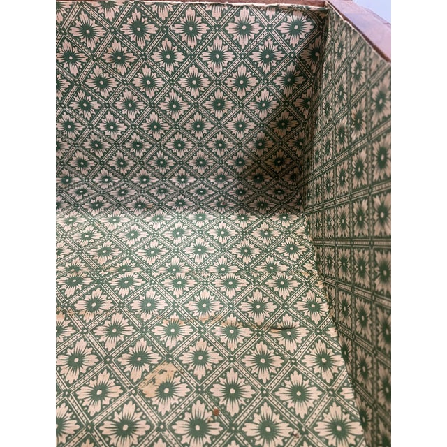 Burnt Umber Early 20th Century Antique Storage Box For Sale - Image 8 of 11