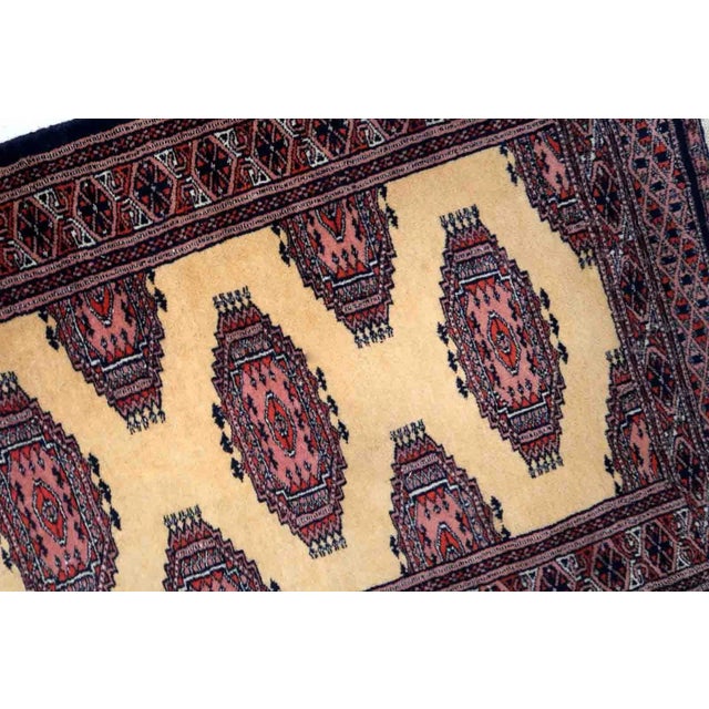 1970s Handmade Vintage Uzbek Bukhara Runner 2.1' X 6.8' For Sale - Image 9 of 11