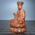 1990s Boxwood Carving of Ksitigarbha Bodhisattva on Lotus For Sale - Image 5 of 9