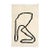Minimalist Abstract Line Hand-Knotted Wool Rug | 9'10" X 6'5" | One of a Kind For Sale