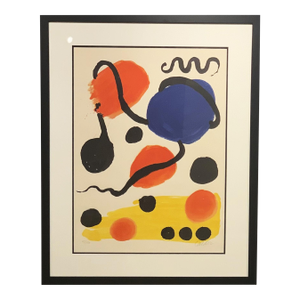 Alexander Calder Untitled (Circles), Circa 1967 Lithograph in Colors, Framed