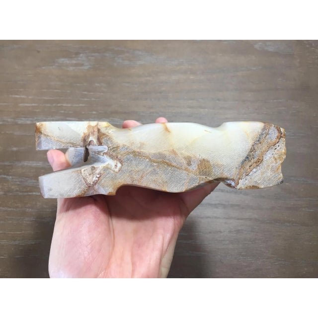 Gemstone Carved and Polished Onyx Sitting Camel For Sale - Image 7 of 13