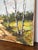 Mid-Century Modern Vintage Mid Century Modern Signed Scenic Forest Nature Painting on Canvas. For Sale - Image 3 of 8