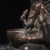 Metal Vintage Gilt Brass Ganesha Backflow Incense Burner – Elephant God Statue For Sale - Image 7 of 9