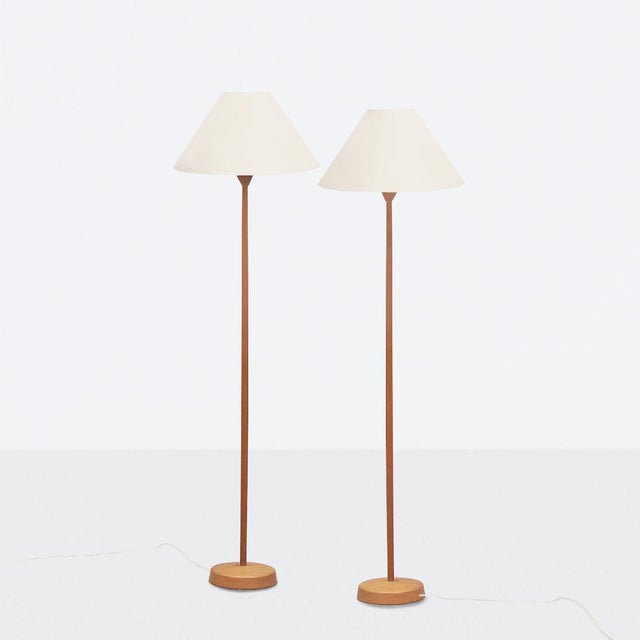 Brown Floor Lamps by Uno & Östen Kristiansson for Luxus, 1970s, Set of 2 For Sale - Image 8 of 8