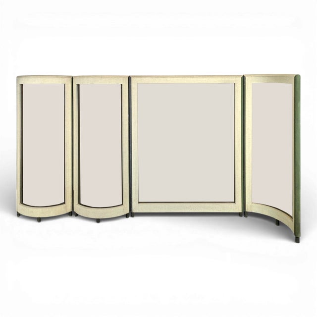 Brown Acrylic Glass Folding Screen, 1970s For Sale - Image 8 of 8