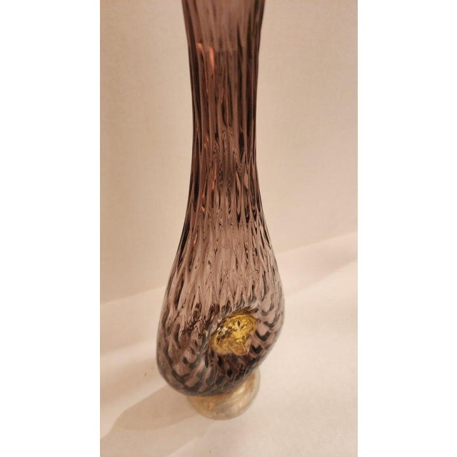 Early 20th Century Murano Style Amethyst and Gold Decanter For Sale In Dallas - Image 6 of 9