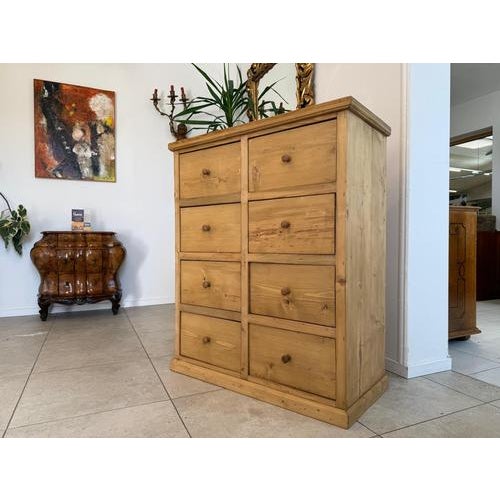Rustic Shop Chest in Softwood For Sale - Image 10 of 11