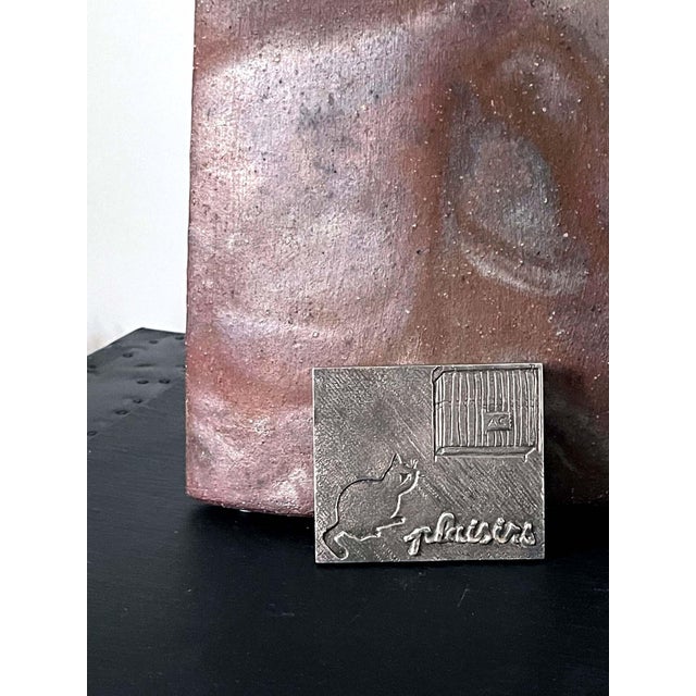 French Silvered Bronze Paperweight Line Vautrin For Sale - Image 11 of 13