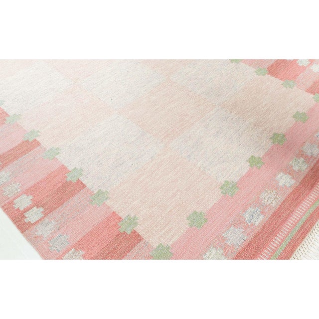 Mid 20th Century Vintage Swedish Flat-Weave Rug by Agda Österberg, at Doris Leslie Blau For Sale - Image 5 of 10