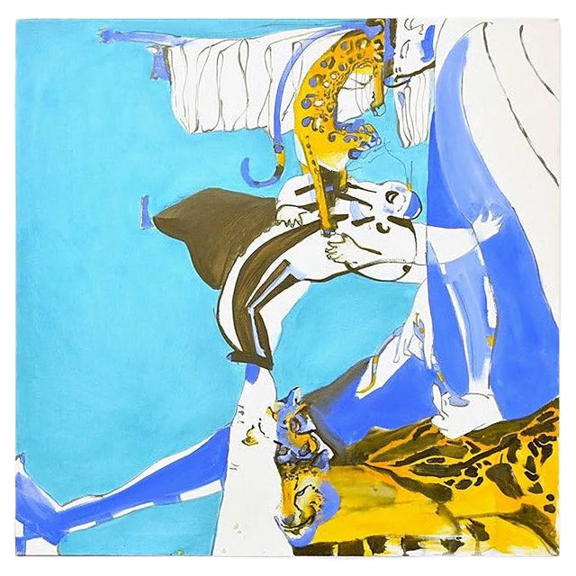 Swimming - Original Oil on Canvas by Anastasia Kurakina - 2019 2019 For Sale