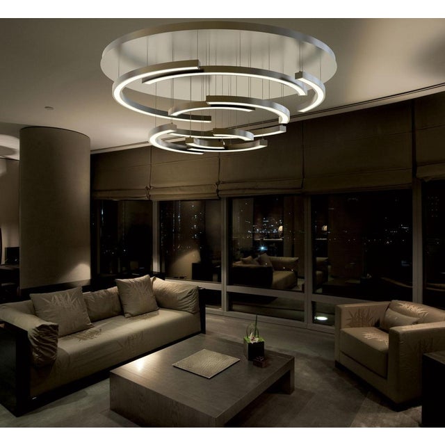 Circolo pendant lamp by aggiolight dimensions: d 150 x h 60 cm. Materials: metal. Available in different metal finishes....