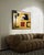 Add a touch of boldness and refinement to your interior with this original abstract painting, featuring organic shapes in...