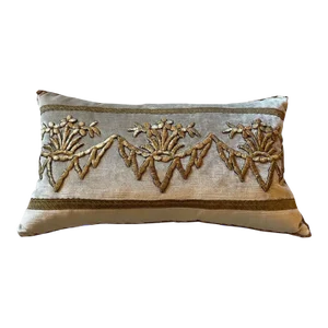 Antique Ottoman Empire Gold Pillow