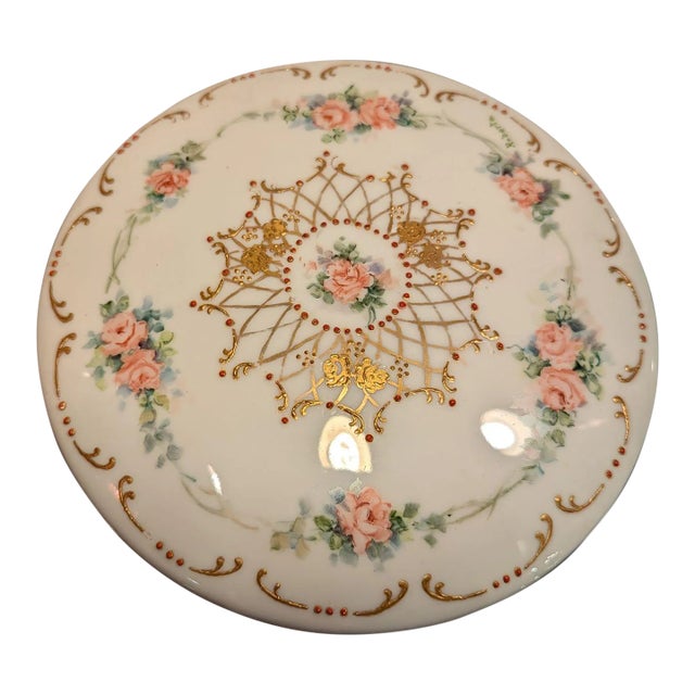 1910s Limoges Powder Box For Sale