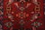 Red Hamedan Runner 3’6” X 9’8” Red Wool Vintage Tribal Hand-Knotted Oriental Rug For Sale - Image 8 of 14