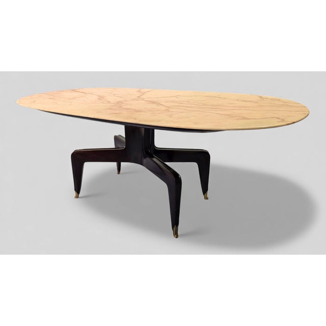 Mid-Century Modern Italian Marble Dining Table by Melchiorre Bega, 1957 For Sale - Image 17 of 18