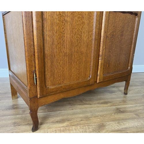 Wood French Louis XVI Wardrobe in Oak For Sale - Image 7 of 13