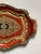 Orange Vintage Orange & Gold Florentine Style Wooden Tray For Sale - Image 8 of 9
