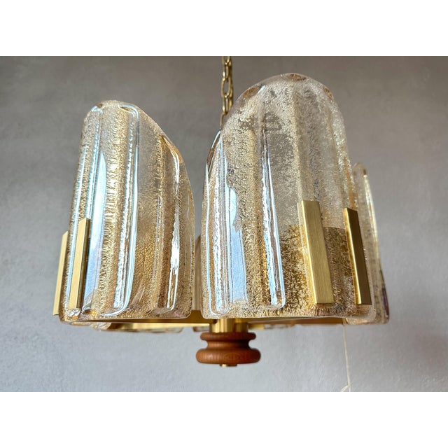 Vintage Murano Amber Pendant Light, 1970s For Sale - Image 13 of 14