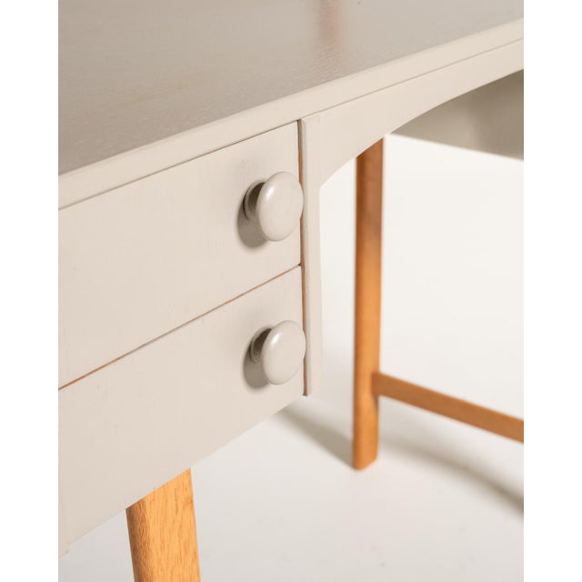 Wood Casino Dressing Table in Oak by Sven Engström and Gunnar Myrstrand for Tingströms, Sweden, 1960s For Sale - Image 7 of 12