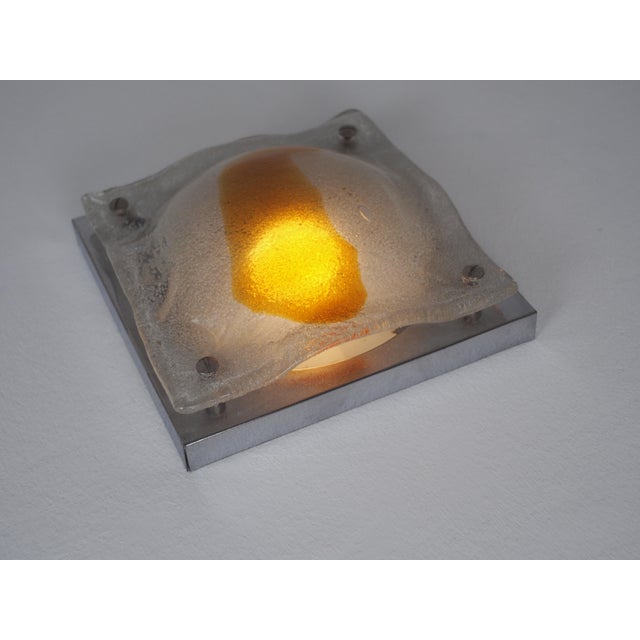 Orange Sconce by Toni Zuccheri for A.V. Mazzega, Italy, 1970s For Sale - Image 8 of 18