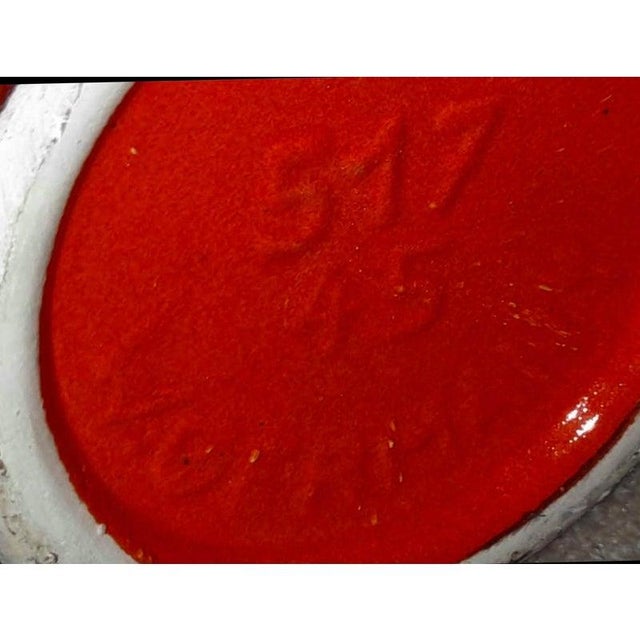 Scheurich Keramik 60s Huge 1.5 Ft Schuerich Brutalist Geometric Fat Lava Floor Vase Umbrella Walking Stick Holder Germany For Sale - Image 4 of 7