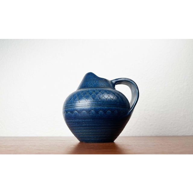 Mid-Century Modern Mid-Century Modern German Studio Pottery Carafe Vase from Wilhelm Kagel, Partenkirchen, 1960s For Sale - Image 3 of 13