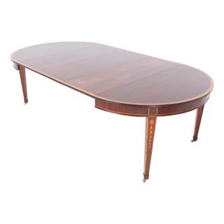 Sheraton Extendable Dining Table in Mahogany, 1880 For Sale