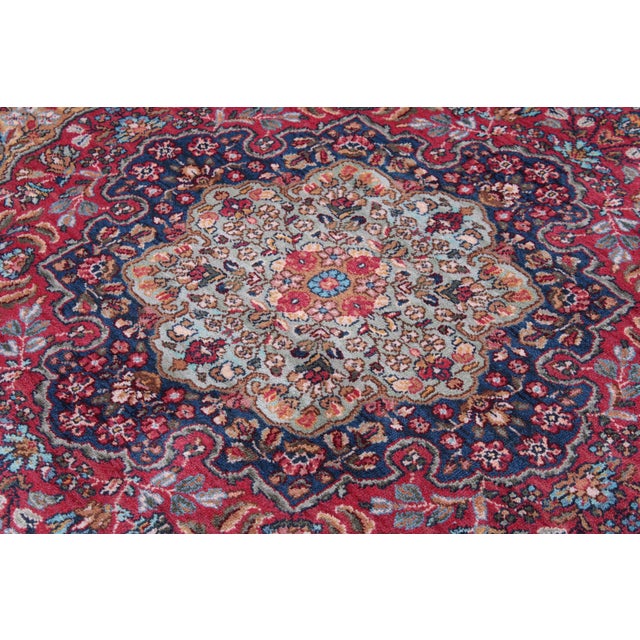1980s Karastan Medallion Multicolor Approx. 8’8” X 12’ Wool Rug For Sale - Image 5 of 16
