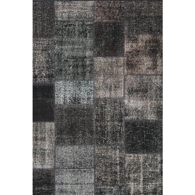 Handmade Vintage Patchwork Rug. 5'9" X 7'10" For Sale - Image 4 of 5