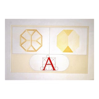 Lucio Del Pezzo, Decalogue, Lithograph and Embossing, 1970s For Sale