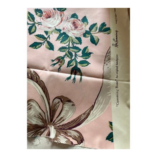 Rose Cummings- Cumming Rose Chintz Fabric-2 Yards-100% Cotton For Sale