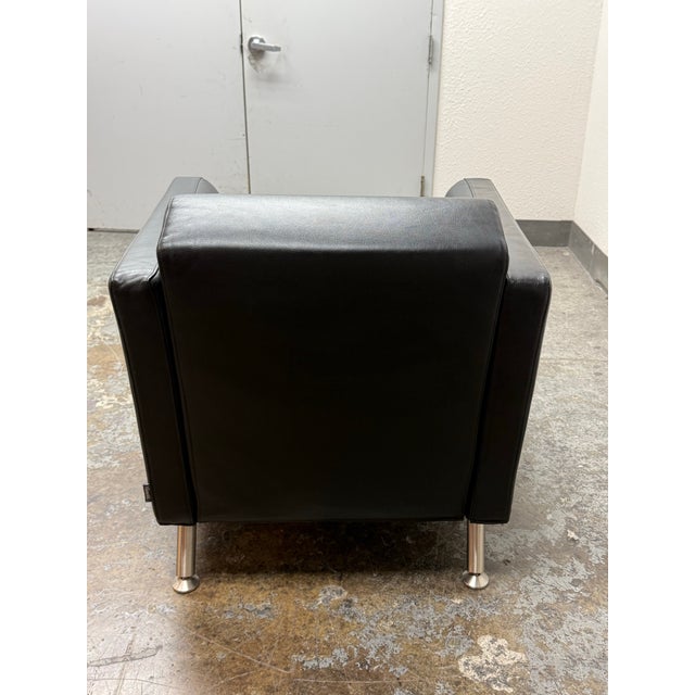 2000 - 2009 Rodolfo Dordoni for Minotti Copenhagen Leather Armchair For Sale - Image 5 of 12