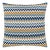 Scalamandre 22" x 22" Rainbow Mountain Crewel Pillow in Denim Gold For Sale
