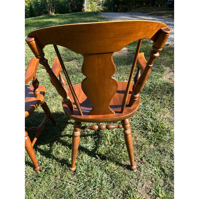 Set of Six 20th Century Heywood-Wakefield Chairs For Sale - Image 11 of 18