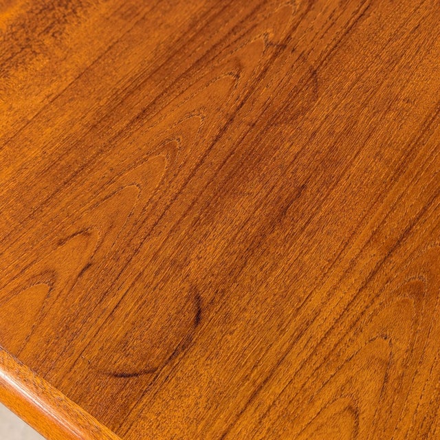 Wood Danish Mid-Century Teak Butterfly-Leaf Dining Table, Mid-Century Modern, Scandinavian For Sale - Image 7 of 18