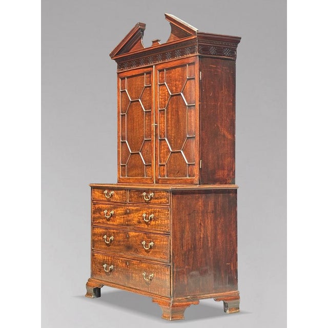 Antique George III Thomas Chippendale Mahogany Bookcase, 1770 For Sale - Image 16 of 16