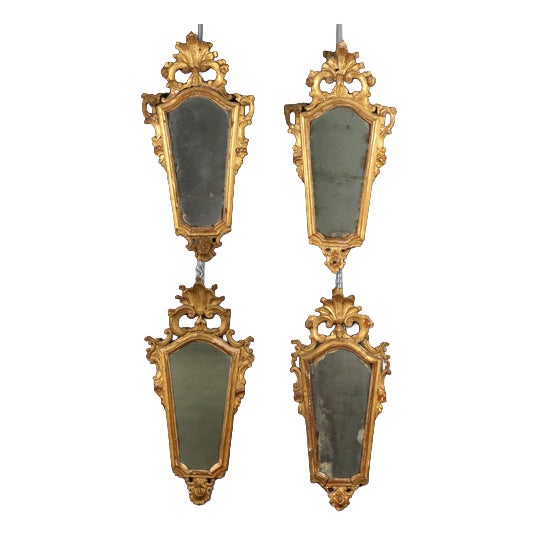 Carved and Gilded Wooden Frames, Set of 4 For Sale