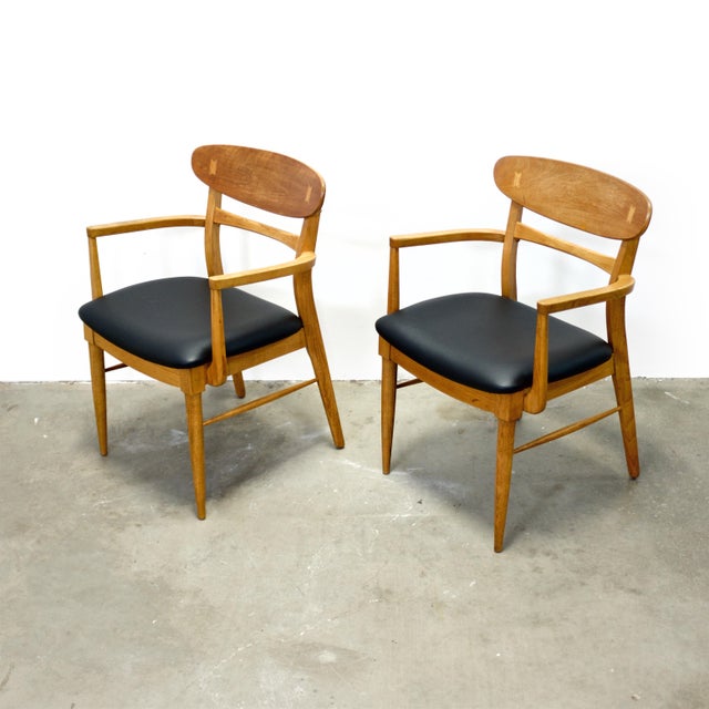 Wood Lane “Acclaim” Walnut & Ash Pair of Armchairs For Sale - Image 7 of 10