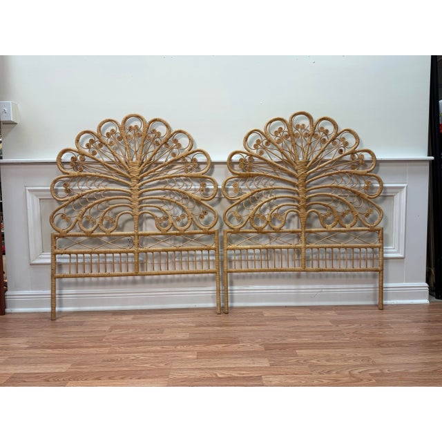 Bring ultimate bohemian elegance to a guest bedroom or children's room with this striking pair of matching vintage-...