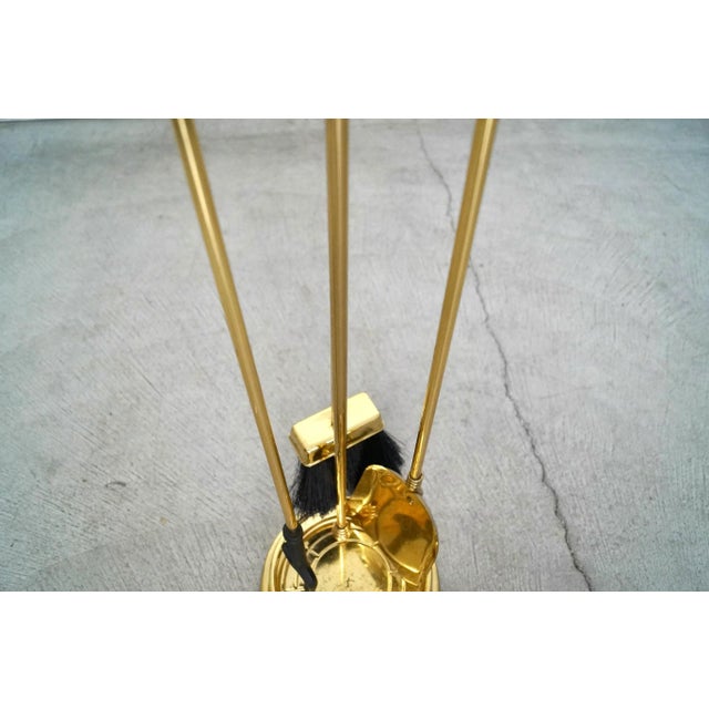 1960s 1960’s Solid Brass Chimney Fireplace Tools For Sale - Image 5 of 12