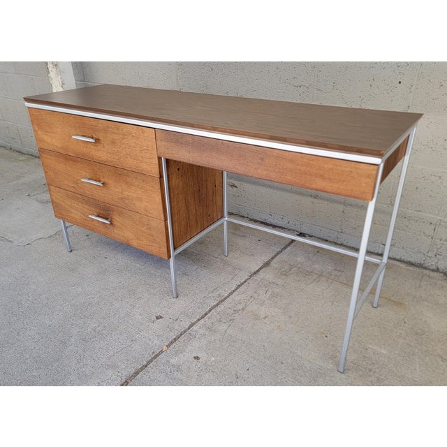 Brown Vista of California Industrial Style Mid-Century Modern Desk For Sale - Image 8 of 18