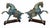 Vintage Chinese Cloisonné War Horse Sculptures - Pair For Sale - Image 9 of 10