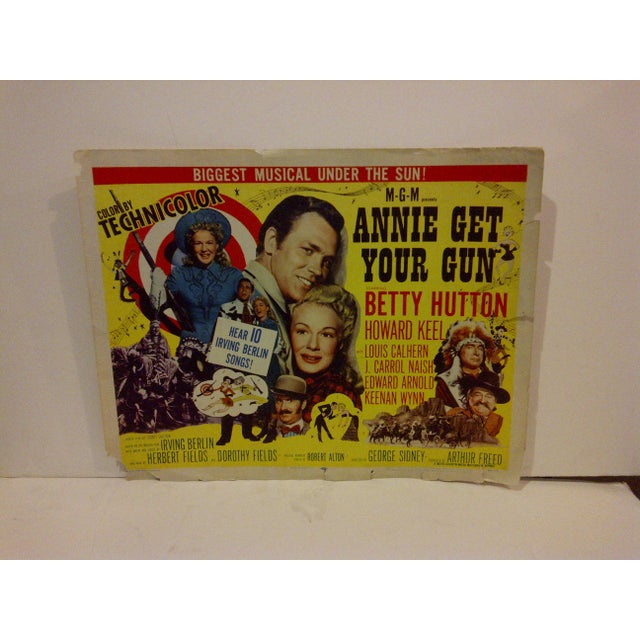 Vintage Movie Poster Annie Get Your Gun Betty Hutton 1950