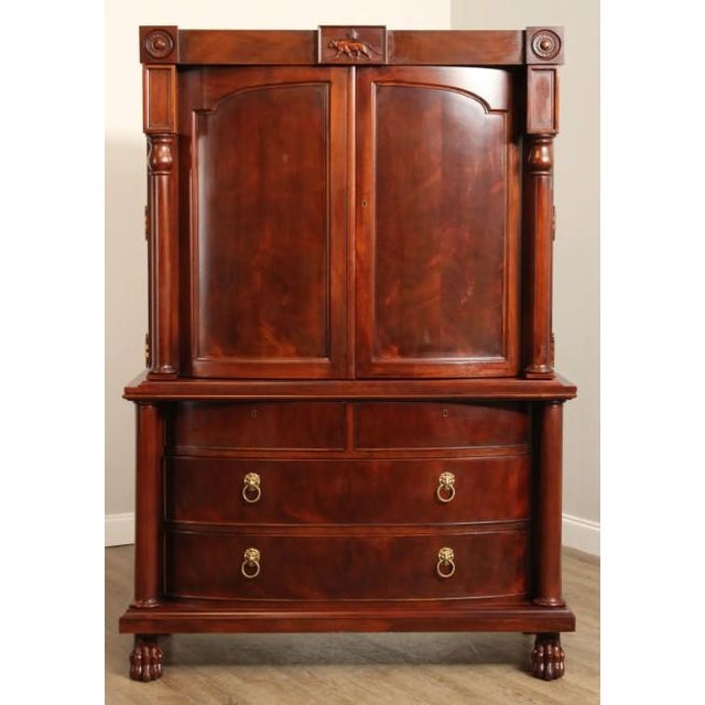 Ralph Lauren Polo Ralph Lauren Empire Style Mahogany Armoire For Sale - Image 4 of 8