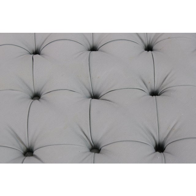 Textile Vanguard Square Tufted Upholstered Ottoman For Sale - Image 7 of 14