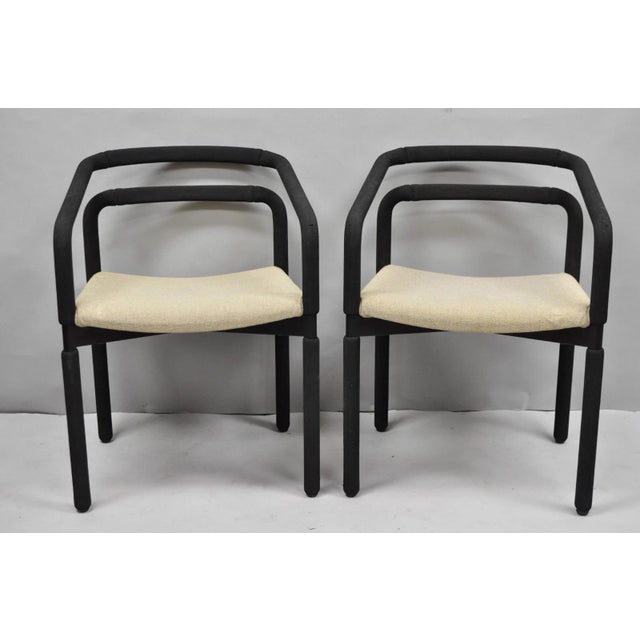 Vintage Postmodern "Rubber Chairs" by Brian Kane for Metropolitan Furniture - a Pair. Circa Late 20th Century....