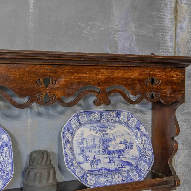 Brown Antique Oak Wall Rack For Sale - Image 8 of 10