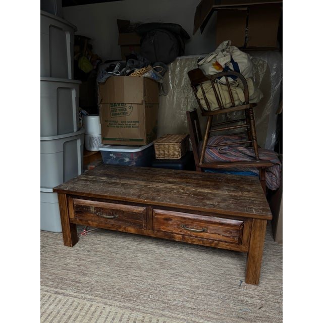 2000 - 2009 Pottery Barn Brown Coffee Table For Sale - Image 5 of 6